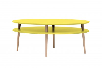 Masa de cafea Ovo Yellow, L110xl70xh45 cm