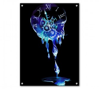 Tablou Acrilic Black Minutes Are Dripping