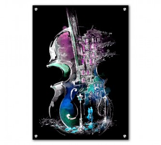 Tablou Acrilic Black Play Me a Song