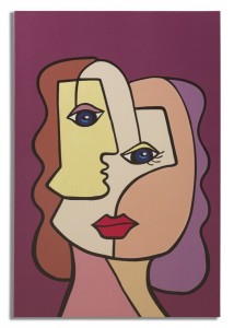 Tablou Canvas Faces New -B- Multicolor, 60 x 90 cm