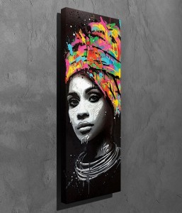 Tablou Canvas Picsie Turban PC263 Multicolor, 30 x 80 cm