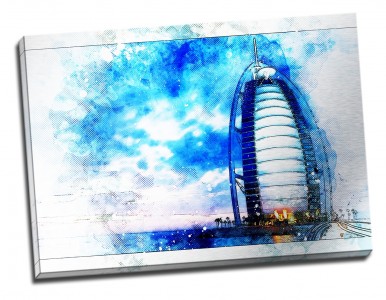 Tablou din aluminiu striat Burj-Al-Arab