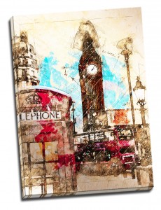 Tablou din aluminiu striat Call Me