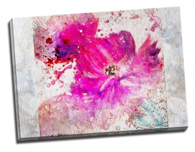 Tablou din aluminiu striat Flower From the Dream