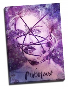 Tablou din aluminiu striat Madonna Unconventional