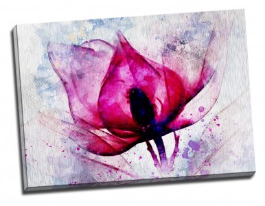 Tablou din aluminiu striat Pink Suggestion