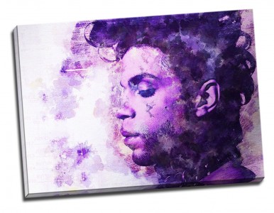 Tablou din aluminiu striat Purple Prince