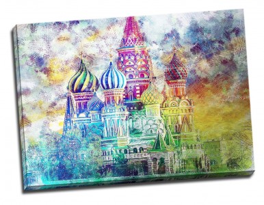 Tablou din aluminiu striat Saint Basil's Cathedral