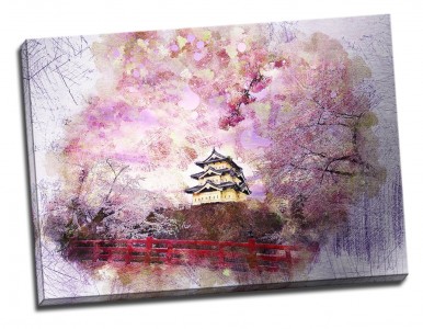 Tablou din aluminiu striat Tea at the Yellow House