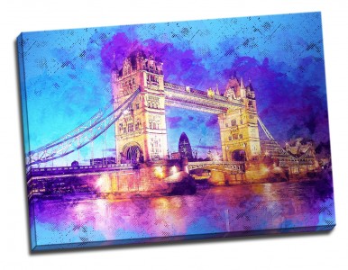 Tablou din aluminiu striat The Tower Bridge