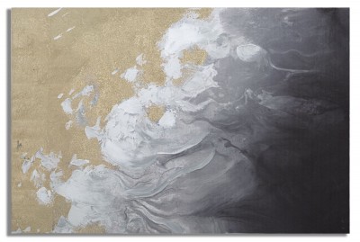 Tablou pictat manual, Action Multicolor, 120 x 80 cm