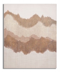 Tablou pictat manual, Browny Multicolor, 80 x 100 cm