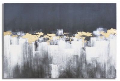 Tablou pictat manual, Cubix Multicolor, 80 x 120 cm