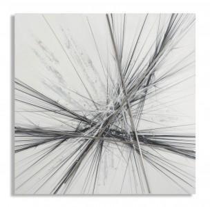 Tablou pictat manual Stiky B, 80 x 80 cm