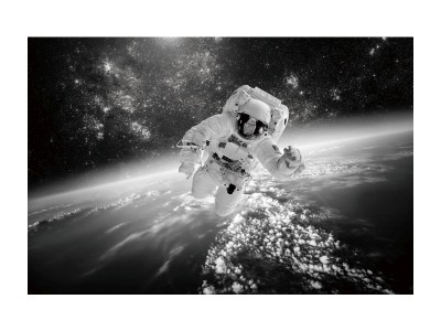 Tablou Sticla Spaceman, 120 x 80 cm