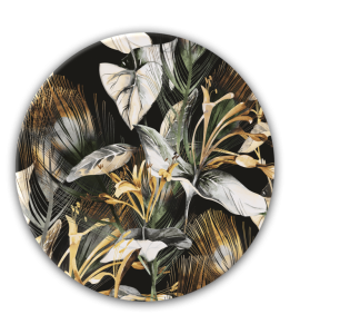 Tablou Sticla Glasspik Ringart GR007 Tropical, Ø70 cm