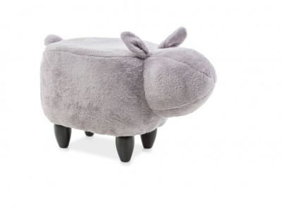 Taburet pentru copii,  tapitat cu stofa Carmel Grey, l63xA33xH36 cm