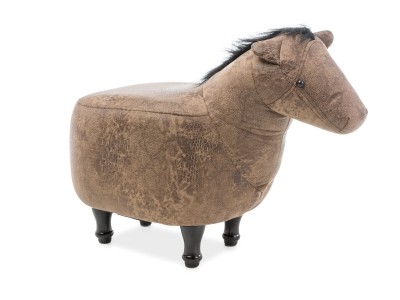 Taburet pentru copii, tapitat cu piele ecologica Kory Maro, l65xA34xH35 cm