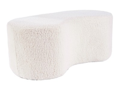 Taburet tapitat cu stofa, Erryn Crem, l108xA50xH45 cm