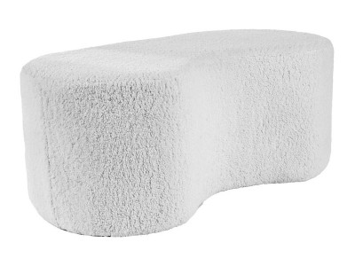 Taburet tapitat cu stofa, Erryn Gri, l108xA50xH45 cm