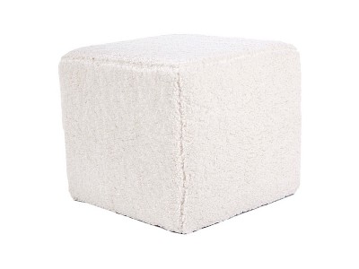 Taburet tapitat cu stofa, Lumia Crem, l40xA40xH35 cm