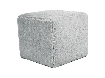 Taburet tapitat cu stofa, Lumia Gri, l40xA40xH35 cm