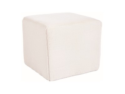 Taburet tapitat cu stofa, Lumia R Crem, l39xA39xH34 cm