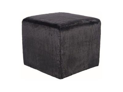 Taburet tapitat cu stofa, Lumia R Negru, l39xA39xH34 cm