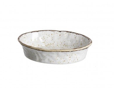 Set tavi ceramice ovale Amentea, 25x18 cm, 4 piese