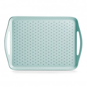 Tava pentru servire Anti-Slip, Plastic, l45,5xA32xH4,5 cm-Verde Mint