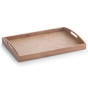 Tava pentru servire, din bambus, Rectangle Small Natural, L44xl30xH5,5 cm