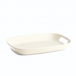 Tava pentru servire, din fibre de bambus, Bamboo Ivoir, L37,5xl27,3xH4,7 cm