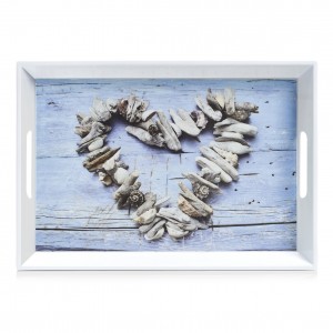 Tava pentru servire Heart, Melamina Multicolor, l50xA35xH5 cm