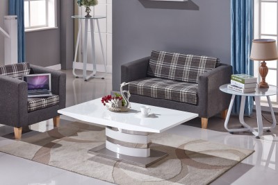 Masa de cafea din MDF Stain White, L120xl70xh42.5 cm