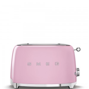 Toaster 2 sloturi TSF01PKEU, Roz, Retro 50, SMEG