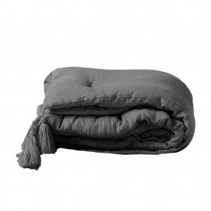 Traversa de pat, Angelia Grafit, 80 x 180 cm