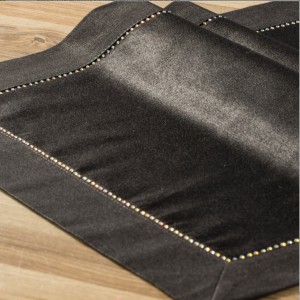 Traversa masa Elegante 40x140 cm Negru