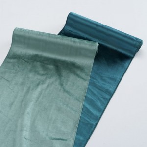 Traversa masa Glam Velvet Verde / Teal, Modele Asortate, 35 x 200 cm