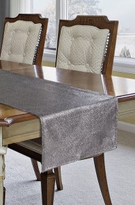 Traversa masa Margot 40x140 cm Argintiu