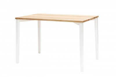 Masa din lemn de frasin Triventi Natural / White, L120xl80xh75 cm