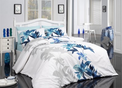 Lenjerie de pat Ranforce Tuval V3 Blue