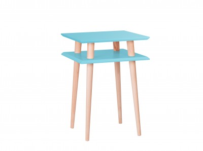 Masa de cafea Ufo Square High Dark Turquoise, L43xl43xh61 cm