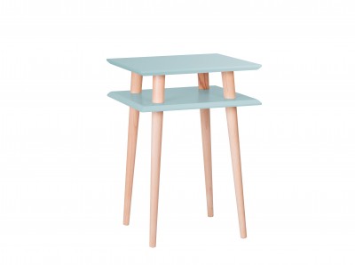 Masa de cafea Ufo Square High Light Turquoise, L43xl43xh61 cm