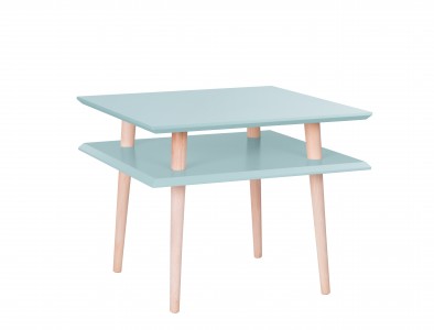 Masa de cafea Ufo Square Medium Light Turquoise, L55xl55xh45 cm