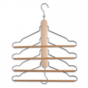 Umeras multiplu din metal si lemn, Belt Natural, l40xH41 cm