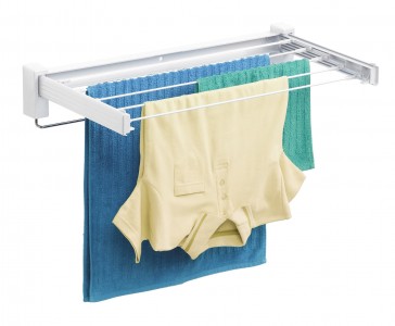 Uscator rufe extensibil pentru perete, cadru metalic, Butterfly Alb, 3,5 m