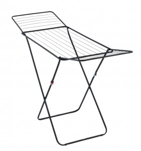 Uscator rufe pliabil, cadru metalic, Champion Negru, 18 m