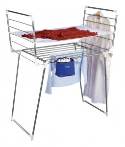 Uscator rufe pliabil, cadru metalic cu accesorii incluse, Profi Plus Crom, 15 m