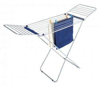Uscator rufe pliabil, cadru metalic, Wings Gri Deschis, 16 m