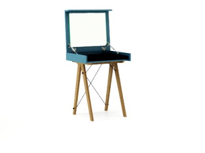 Masa machiaj Mini cu oglinda Oceanic, L60xl50xh75 cm